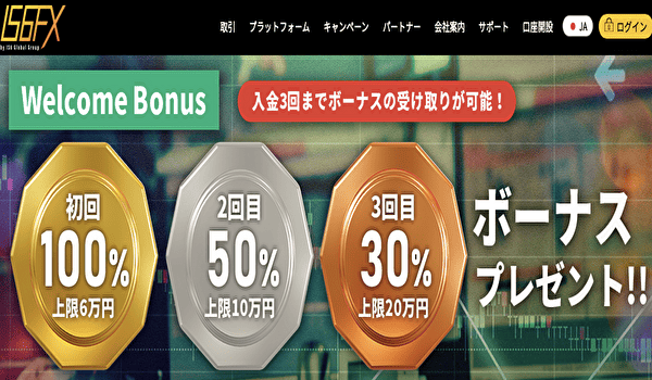 IS6FXの入金ボーナス