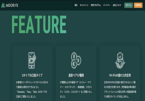 MIDORI FX公式サイト画像